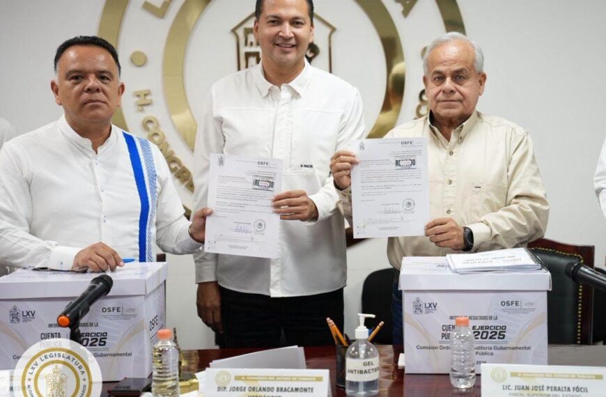 Congreso de Tabasco inicia revisión de cuentas públicas del ejercicio 2025