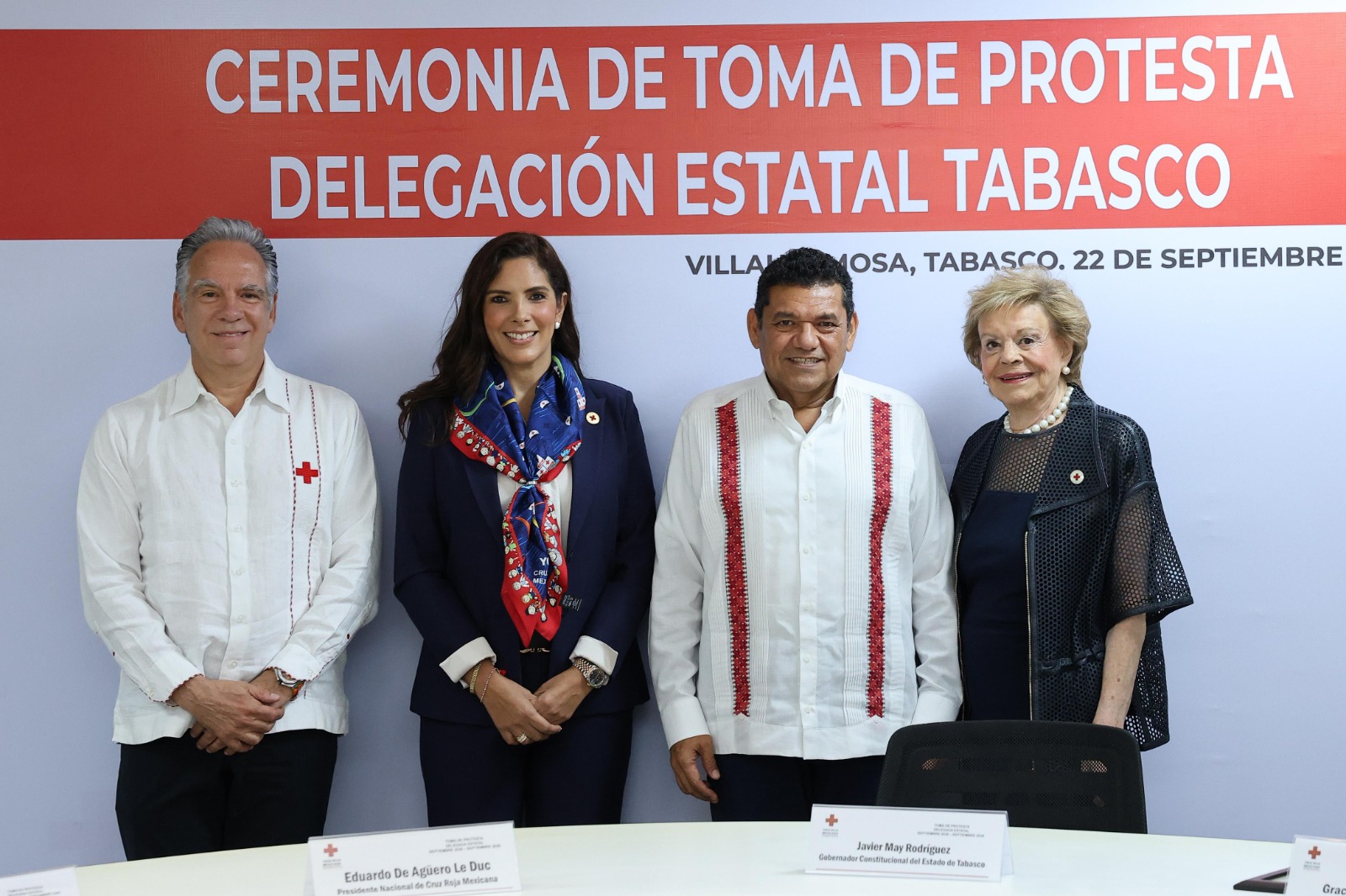 Gladys Asteria Sala del Rivero asume como delegada estatal de la Cruz Roja Tabasco