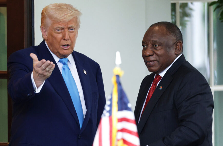 Trump plantea cinco exigencias a Sudáfrica para mejorar relaciones bilaterales