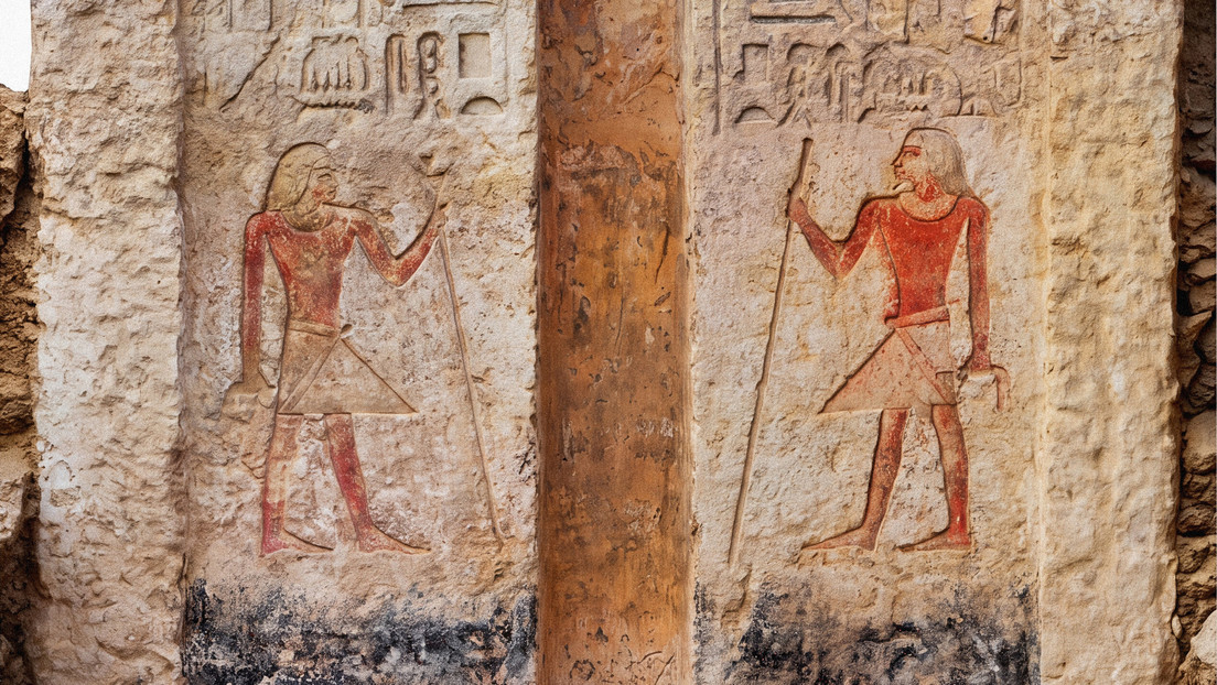 Descubren en Egipto tumba de alto funcionario de hace 4 mil 500 años en Saqqara