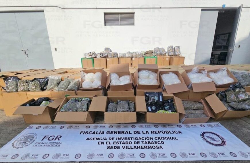 Procesan a Jesús “N” por transportar más de 1.5 toneladas de marihuana y metanfetamina