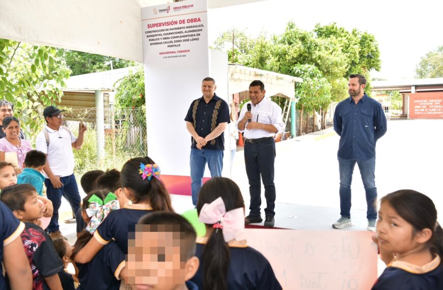 Avanza transformación de Macuspana con obras por 28 mdp…
