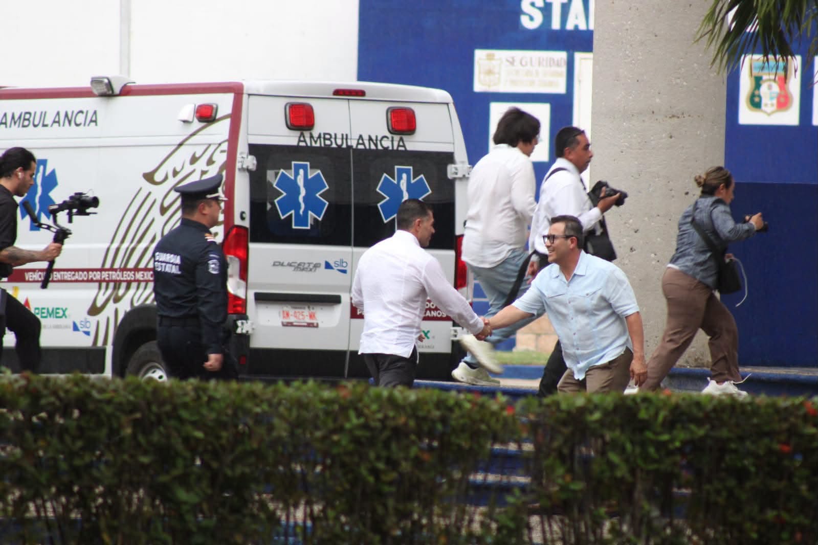 Omar García Harfuch se reúne con mandos de seguridad en Villahermosa