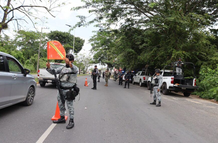 Gabinete de Seguridad reporta 16 detenidos y decomisos durante operativo en Tabasco