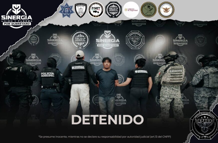 Detienen en Querétaro a hombre buscado en Tabasco por desaparición forzada