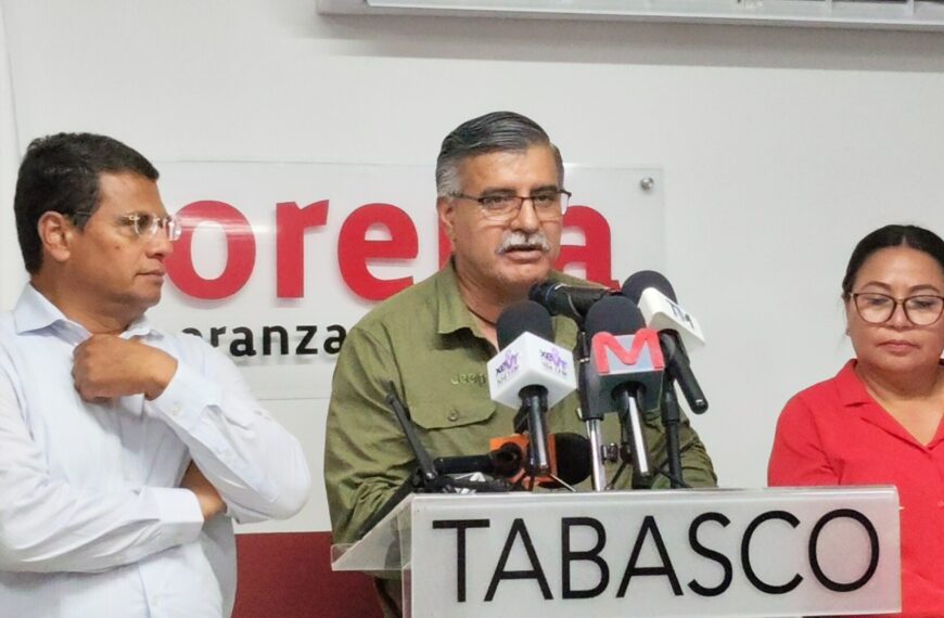 Morena Tabasco niega relevo en dirigencia y enfría versiones sobre Rafael Elías Sánchez