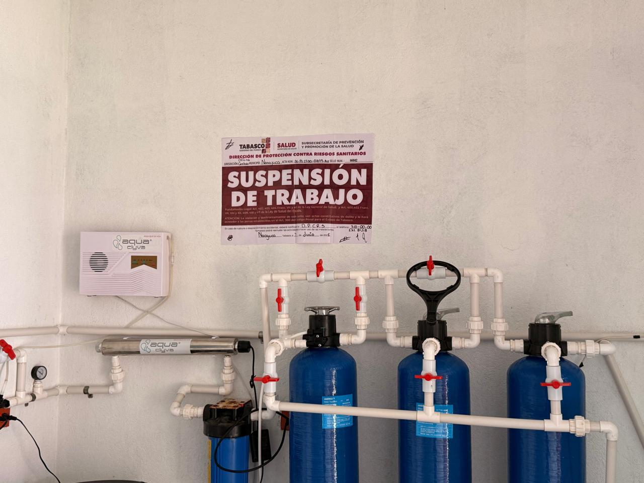 Vigila Salud de Tabasco plantas purificadoras y fábricas de hielo