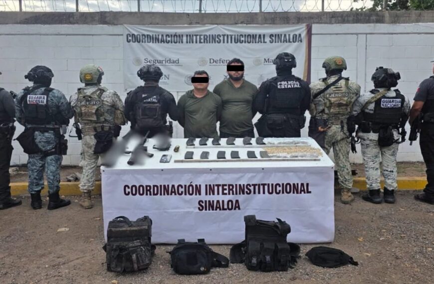 Detienen a dos presuntos integrantes de Los Chapitos vinculados con secuestro de mineros en Sinaloa