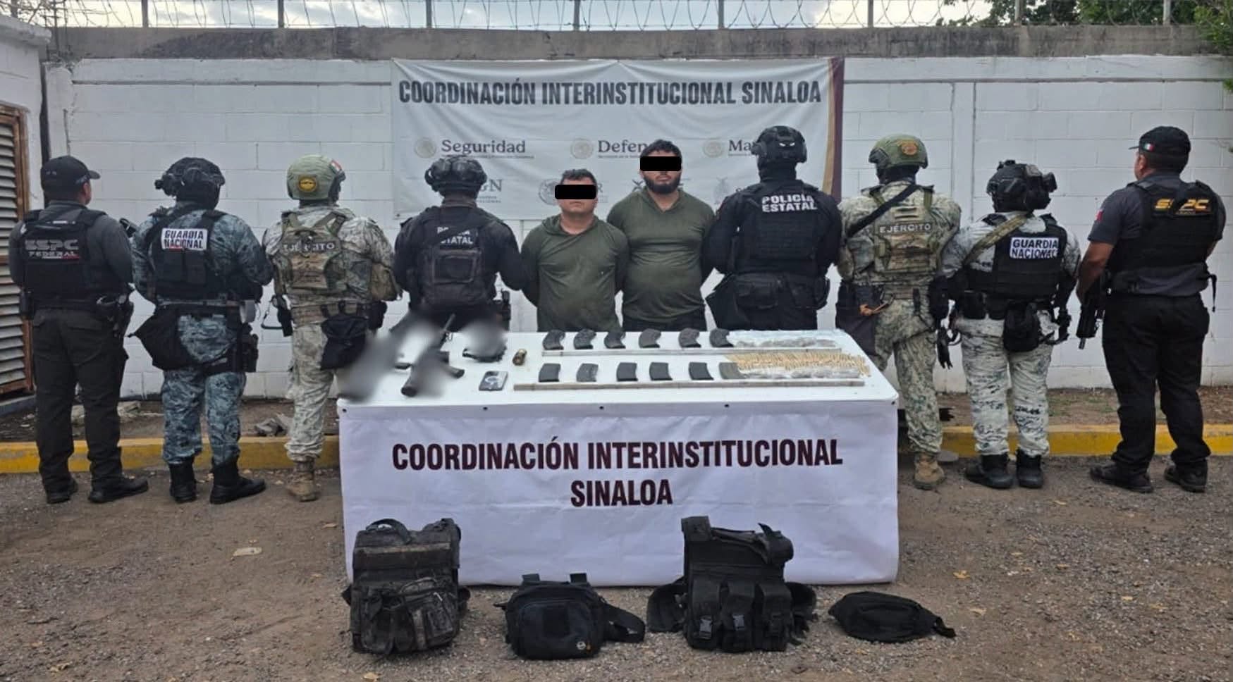Detienen a dos presuntos integrantes de Los Chapitos vinculados con secuestro de mineros en Sinaloa