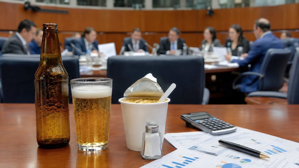 Niegan acuerdo para aumentar IEPS a cerveza y alimentos con alto contenido de sodio