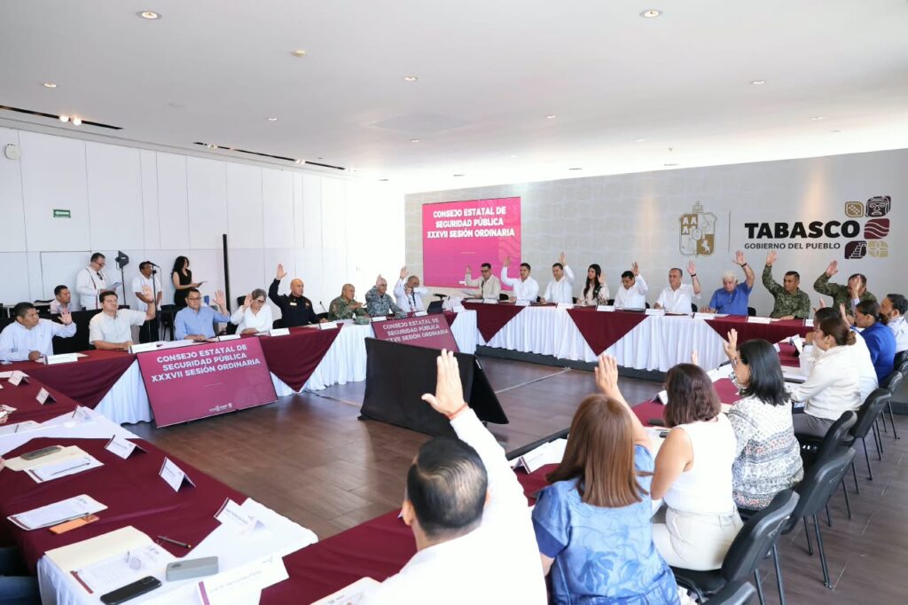 Consejo de Seguridad-Tabasco plantea Universidad de Policía y aumento de penas por homicidios…