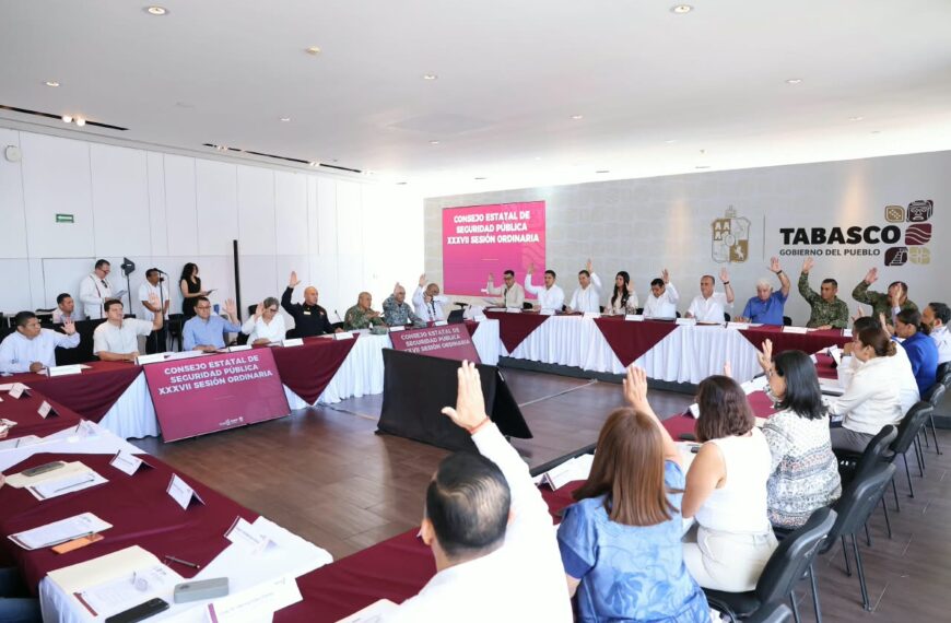 Consejo de Seguridad-Tabasco plantea Universidad de Policía y aumento de penas por homicidios…