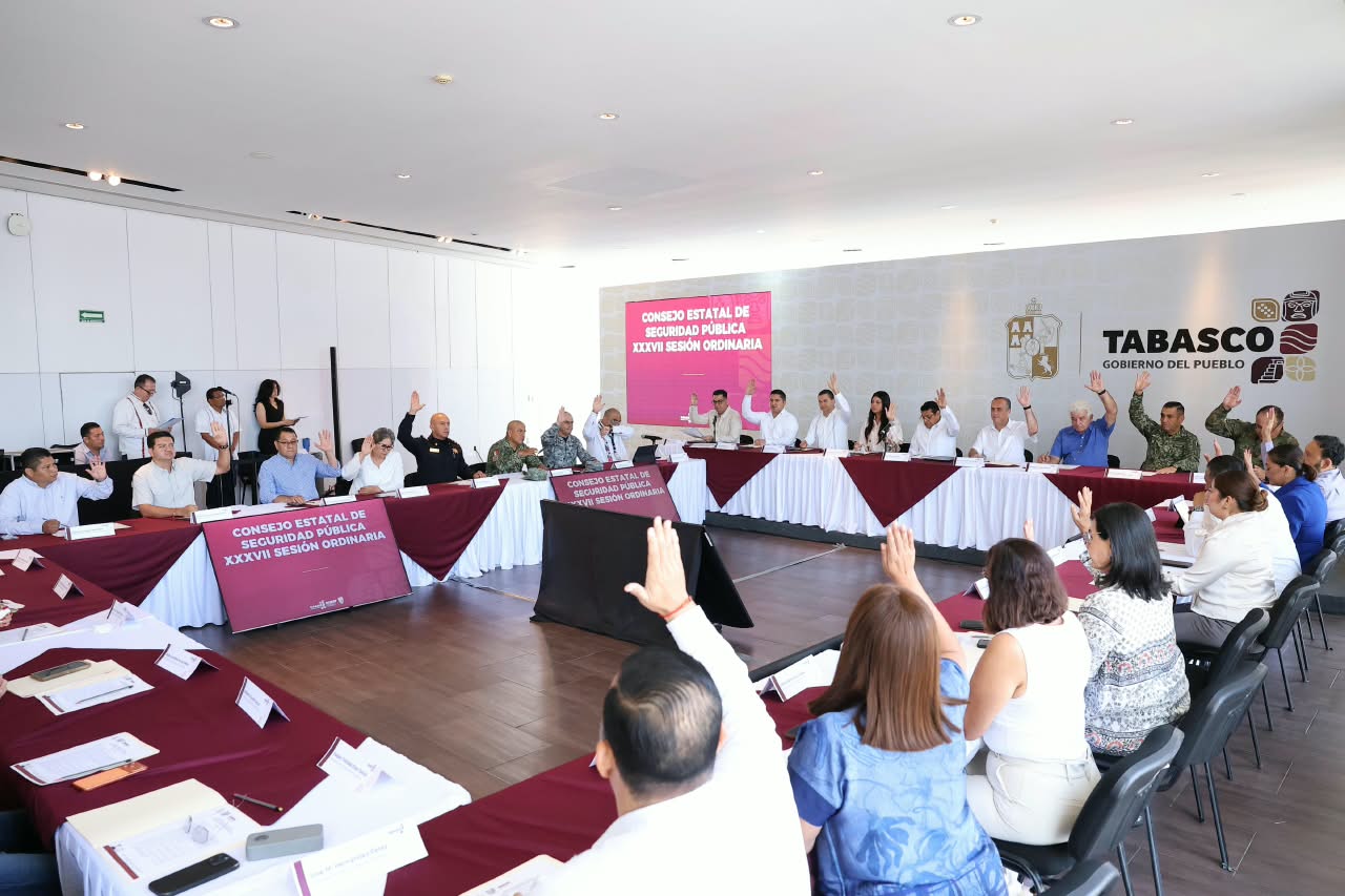 Consejo de Seguridad-Tabasco plantea Universidad de Policía y aumento de penas por homicidios…