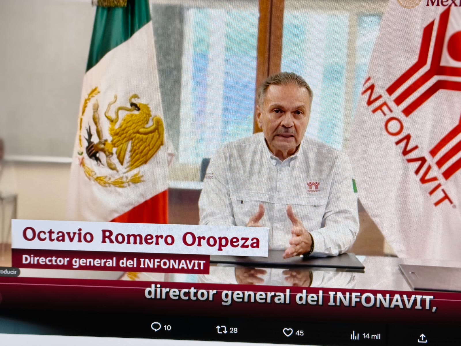 Rechaza Octavio Romero, Director del Infonavit, campaña de calumnias de TV-Azteca y diarios Reforma y…