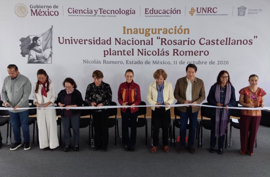 Sheinbaum inaugura universidad en Nicolás Romero; ofrecerá siete licenciaturas a 800 estudiantes