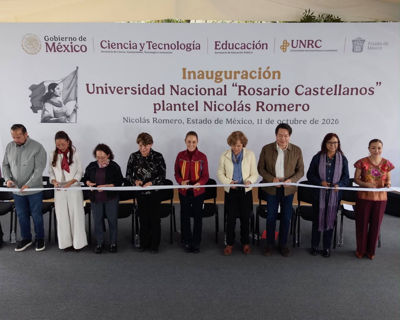 Sheinbaum inaugura universidad en Nicolás Romero; ofrecerá siete licenciaturas a 800 estudiantes
