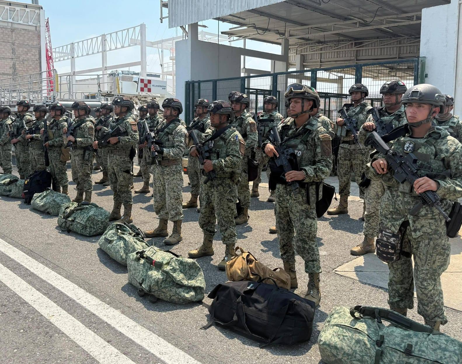 Arriban a Tabasco “Boinas Rojas” para reforzar estrategia de seguridad