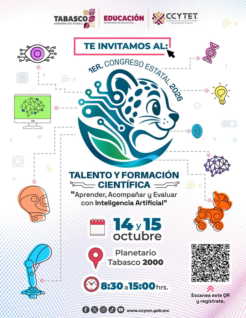 Realizará CCYTET Congreso Estatal de Talento y Formación Científica sobre inteligencia artificial
