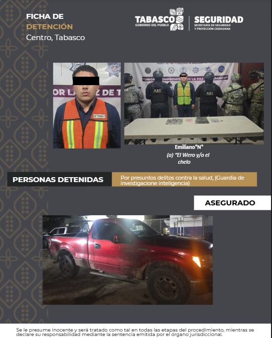 Detienen a “El Wero” en Villahermosa; lo relacionan con ataque a bar en Tabasco 2000