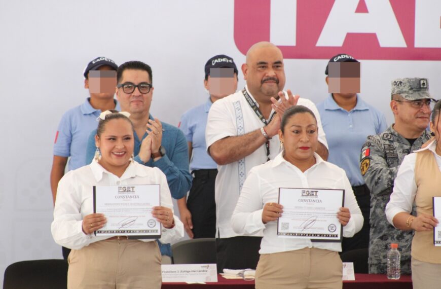 Egresan 68 elementos de la FGET del Curso de Formación Inicial 2026