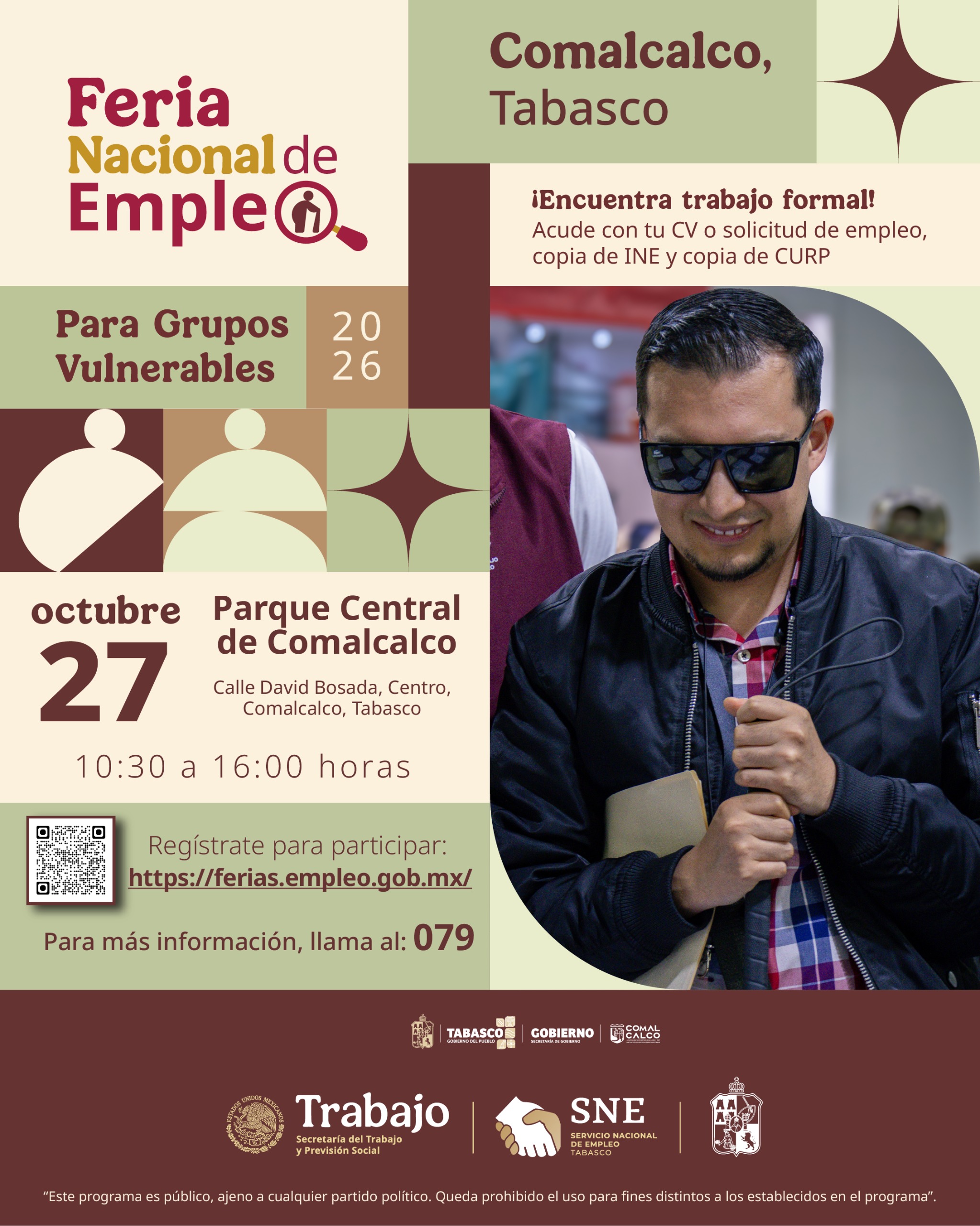 Feria Nacional de Empleo en Comalcalco ofrecerá 250 vacantes directas