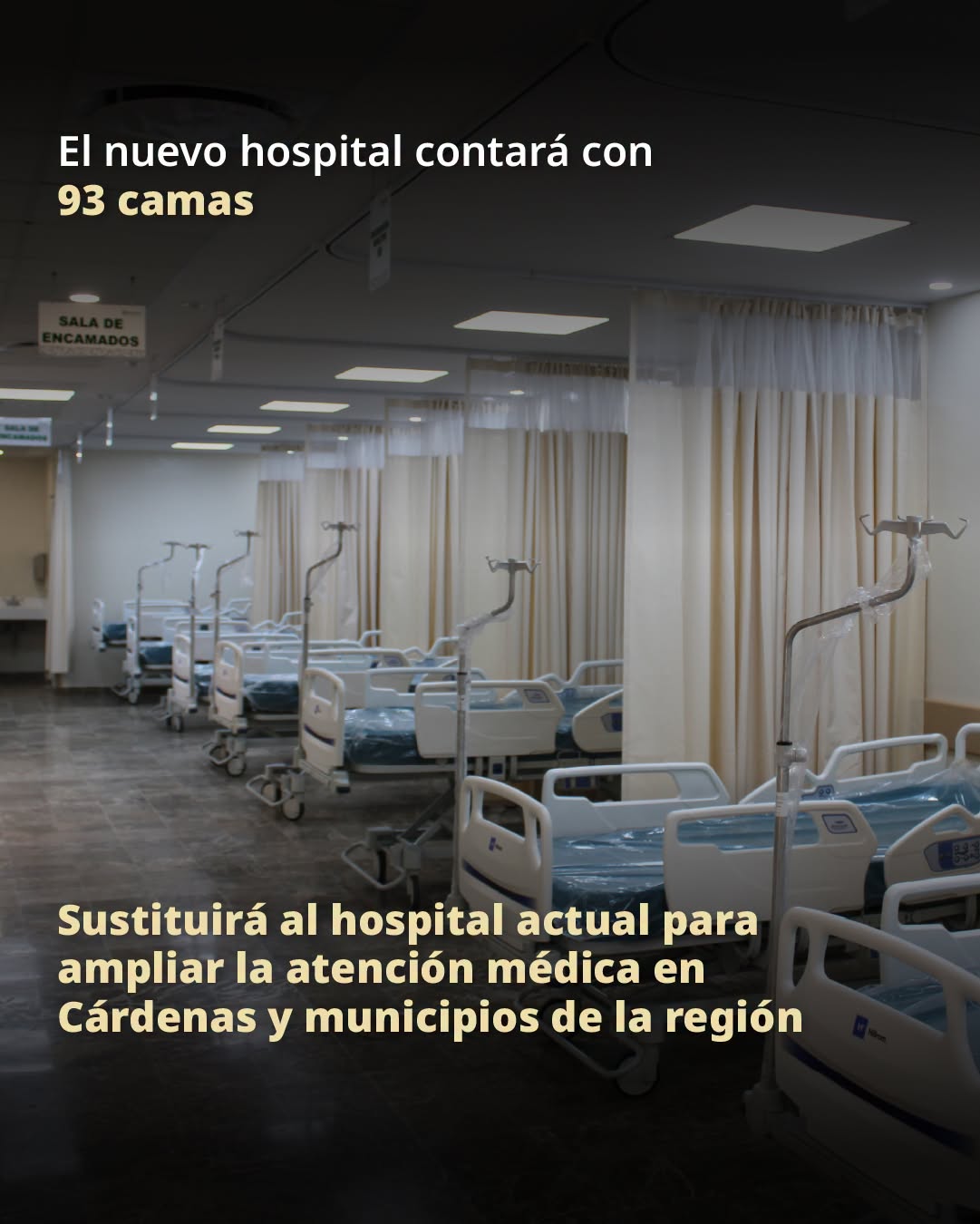 Desahogará Cárdenas hospitales de alta especialidad