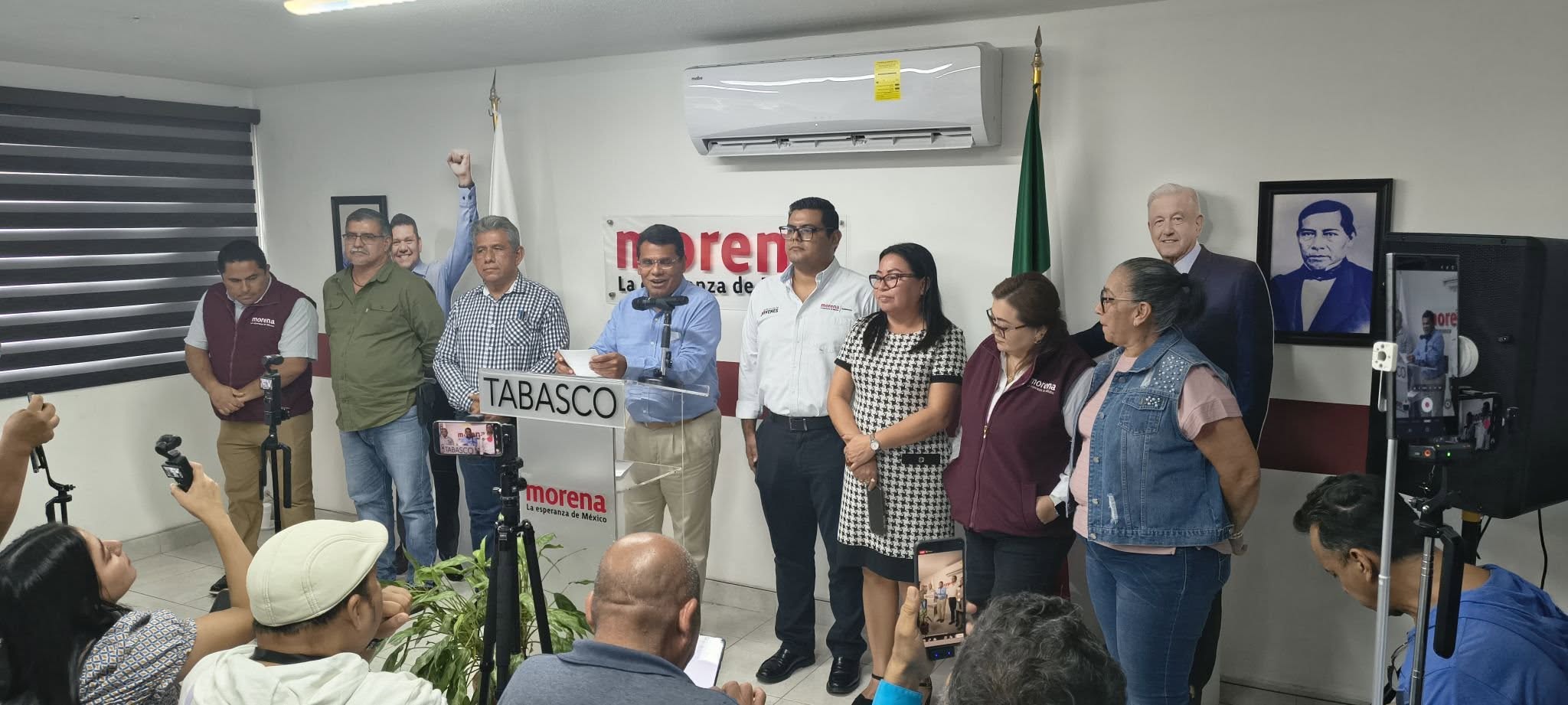 Morena reporta ocho aspirantes en Macuspana y llama a mantener la unidad