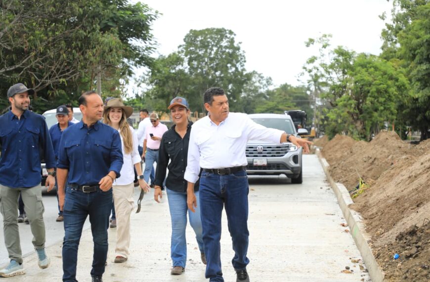 Supervisan modernización del Periférico Carlos A. Molina Montes en Cárdenas
