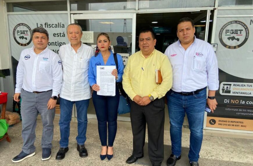 Dirigente del PAN en Tabasco denuncia amenazas ante la Fiscalía estatal y rechaza medidas de protección