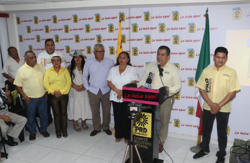 PRD Tabasco busca ampliar alianzas con PRI, PVEM y cuadros de Morena rumbo a 2027