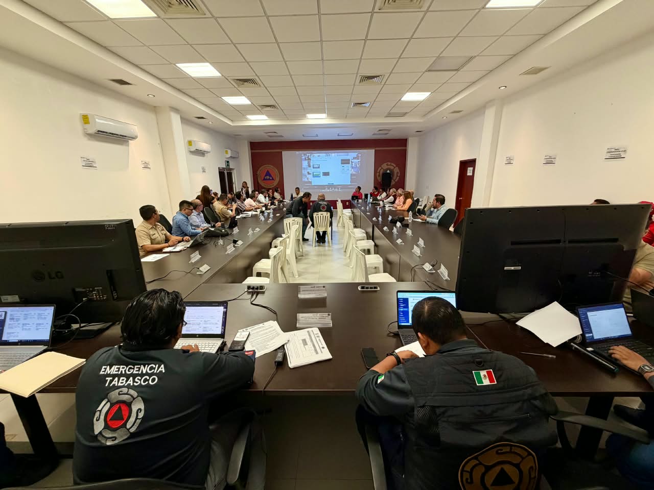 Protección Civil realiza primer simulacro de gabinete ante una emergencia mayor por inundación