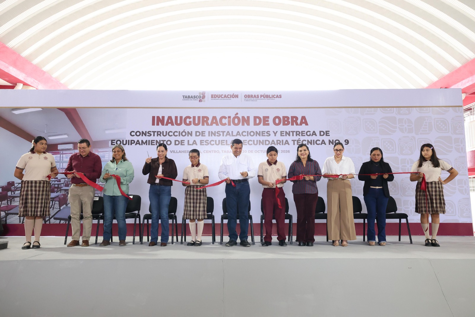 Entregan nuevas instalaciones a la Secundaria Técnica 9 con inversión superior a 20.4 mdp