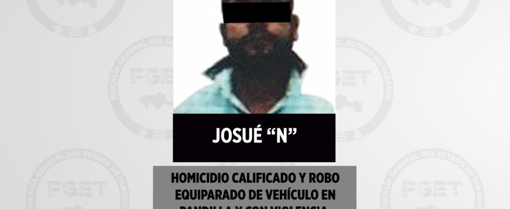 Condenan a más de 64 años de prisión a responsable de triple homicidio en Centro