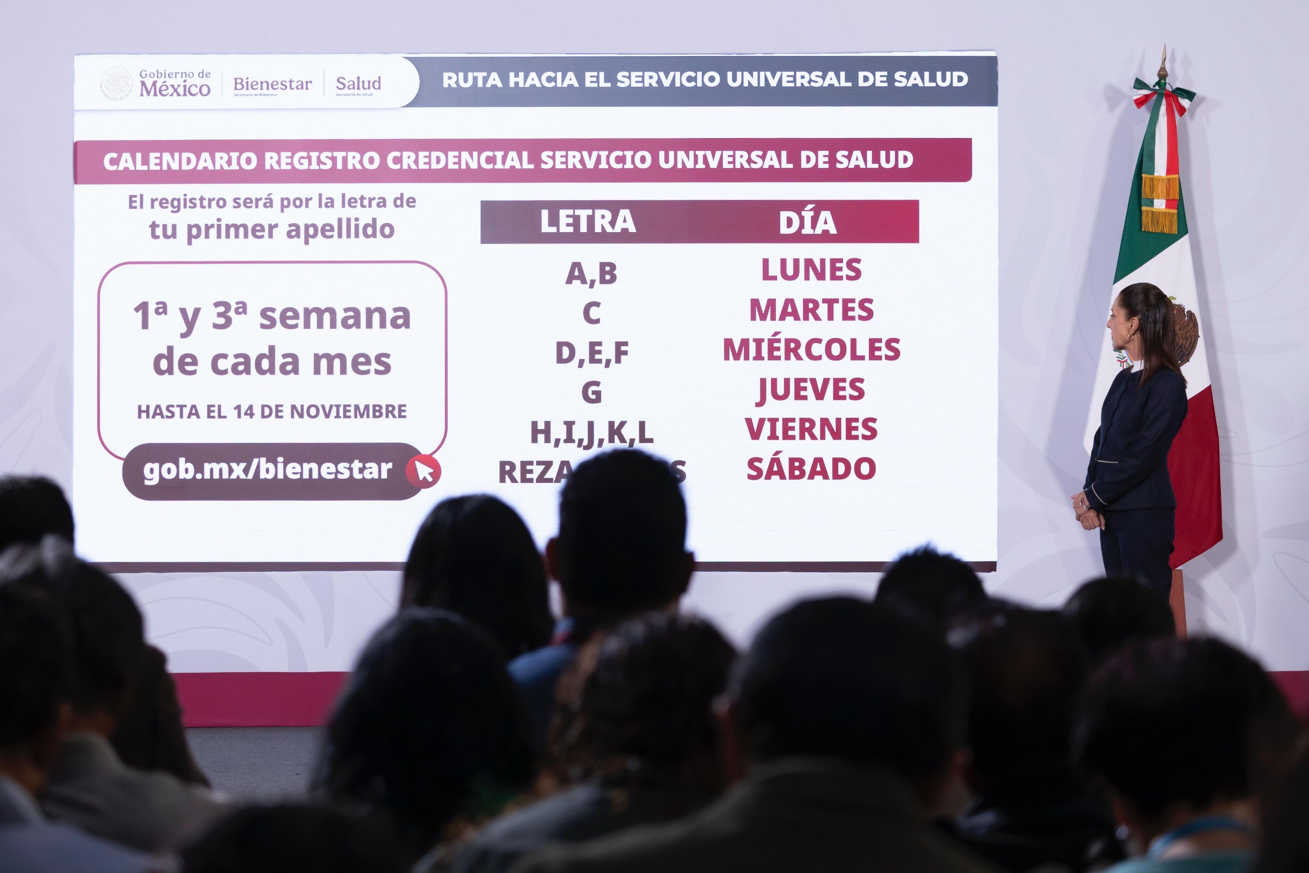Sheinbaum impulsa credencialización universal de salud para adultos mayores y personas con discapacidad