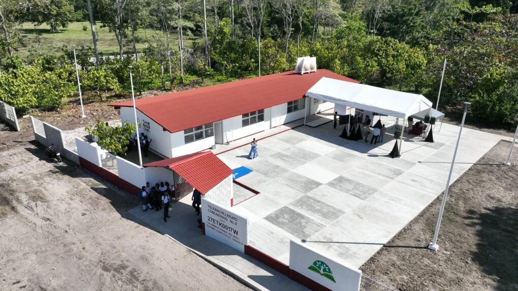 Justicia social para la educación: inauguran nuevas instalaciones del Telebachillerato Comunitario 17 en Comalcalco