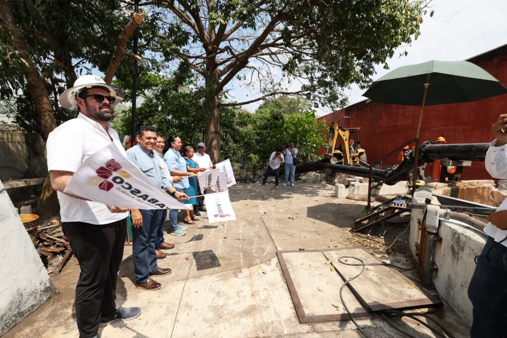 Inician rehabilitación de cárcamos en Jalpa de Méndez; beneficiarán a más de 16 mil habitantes