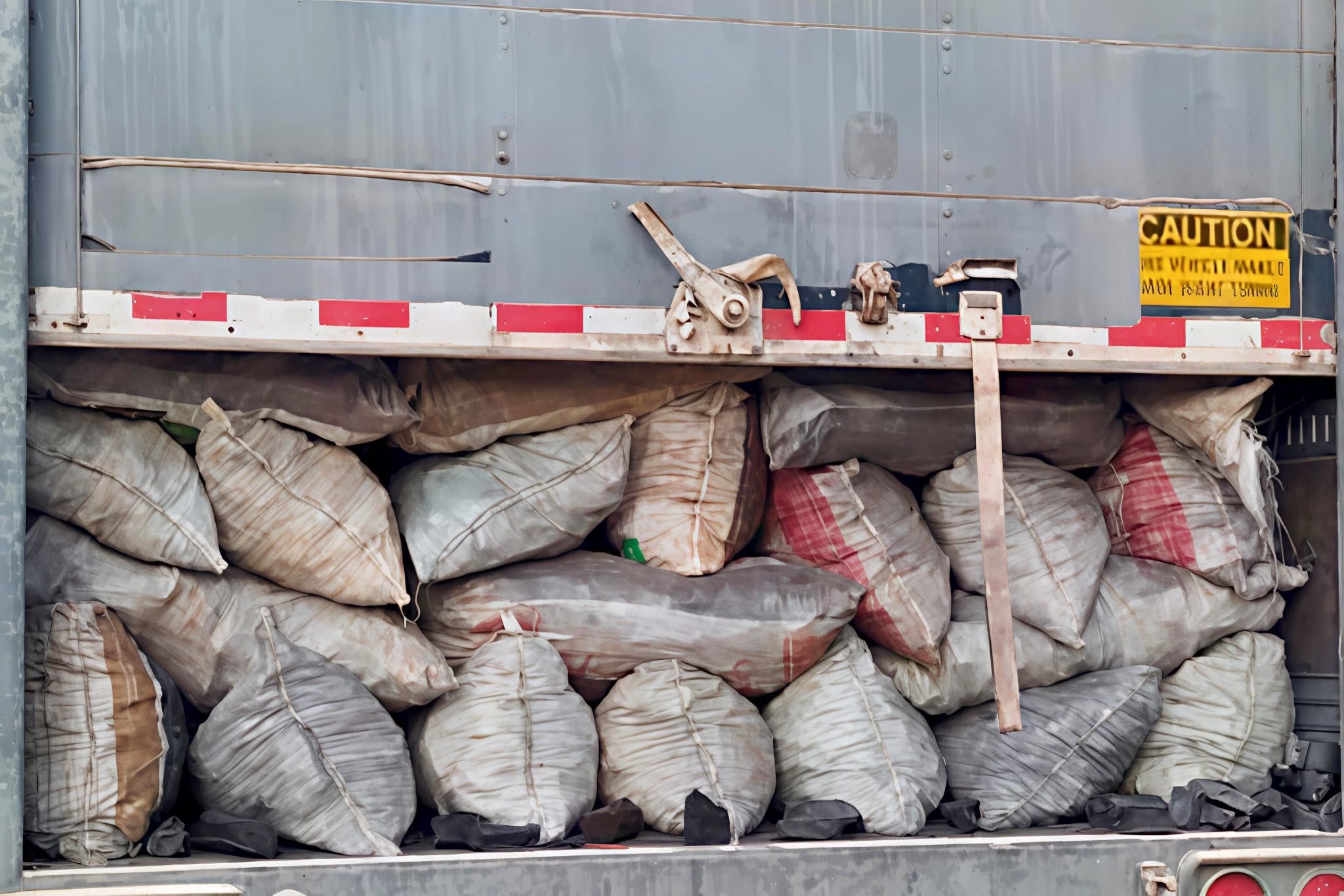 Autoridades decomisan varias toneladas de carbón vegetal en operativo conjunto en Escárcega