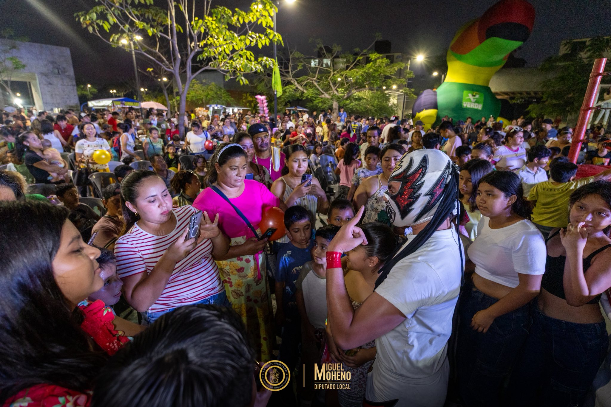 Más de 3 mil personas celebran el Día del Niño en festival organizado por Miguel Moheno en Cárdenas