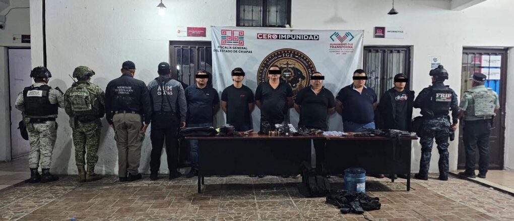 Guardia Nacional detiene a presunto jefe de plaza del CDS en Chiapa de Corzo; aseguran armas de alto poder y equipo táctico