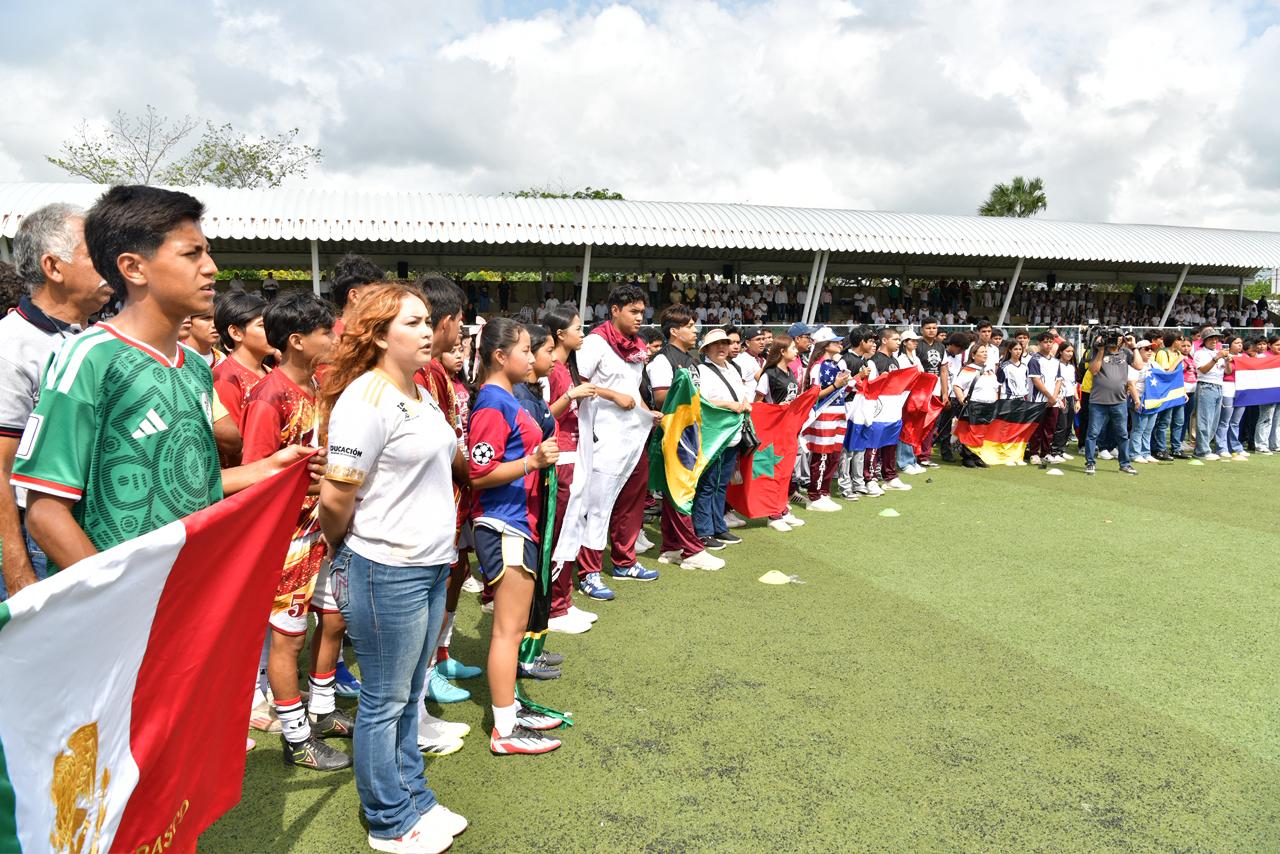 Arranca en Tabasco el torneo “El Mundial va a tu Escuela” para promover la paz y la convivencia