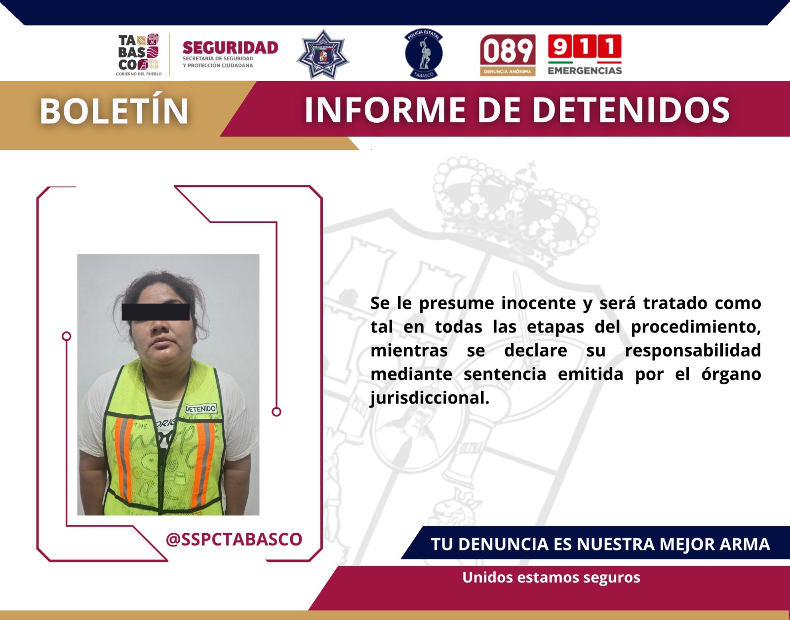 Detienen a tres personas por presuntos delitos contra la salud en Centro, Tabasco