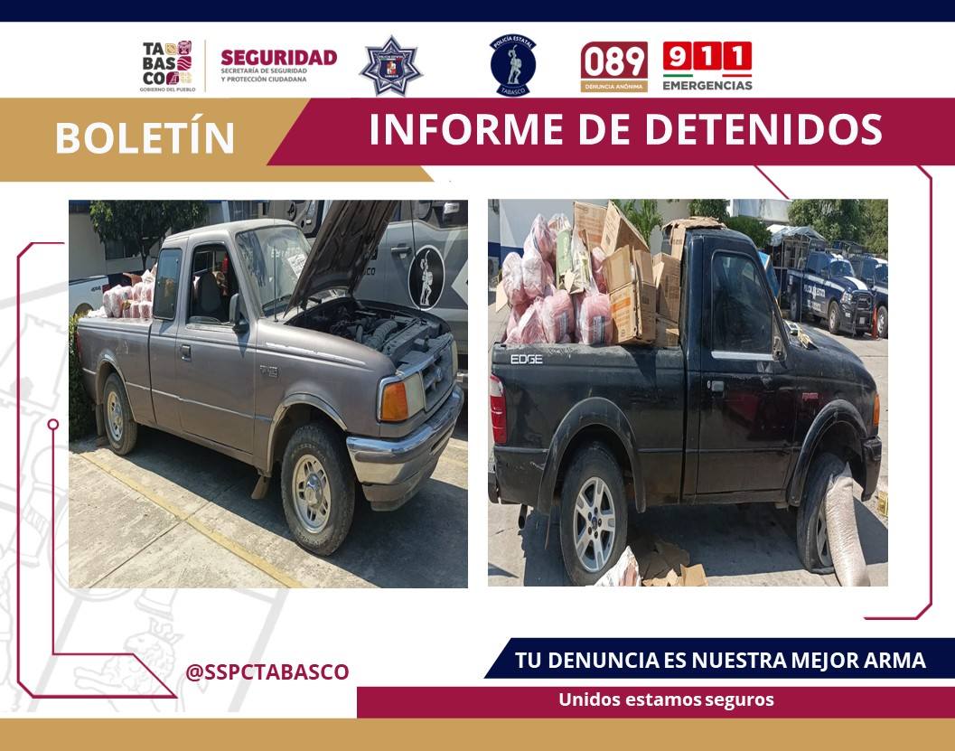 Detienen a hombre armado en Centro, Tabasco; aseguran municiones y vehículos