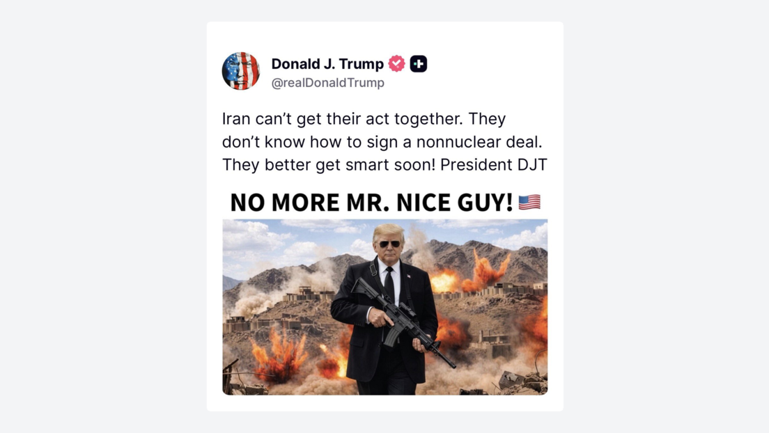 Donald Trump lanza nueva advertencia a Irán y exige acuerdo de desnuclearización