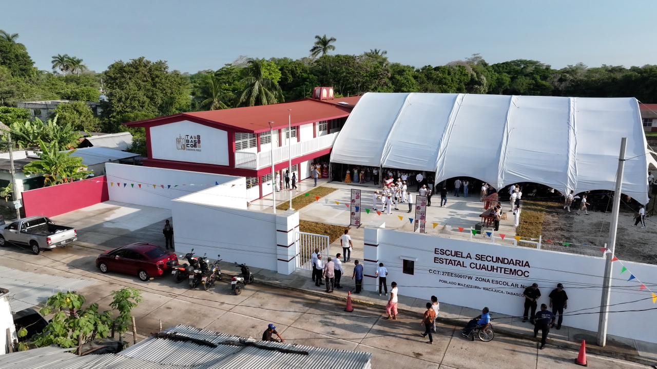 Gobierno de Tabasco invierte más de 36 mdp en infraestructura educativa en la Chontalpa Chica