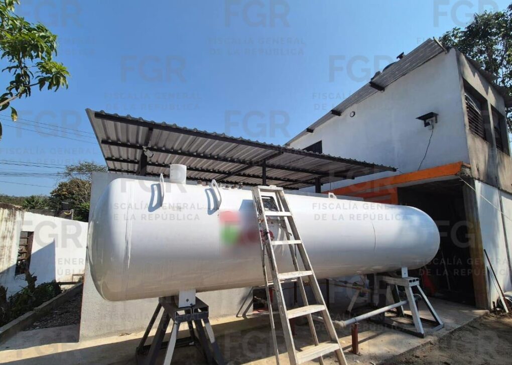 Asegura FGR inmueble con gas LP ilegal en Centro, Tabasco; refuerzan acciones para proteger a la población