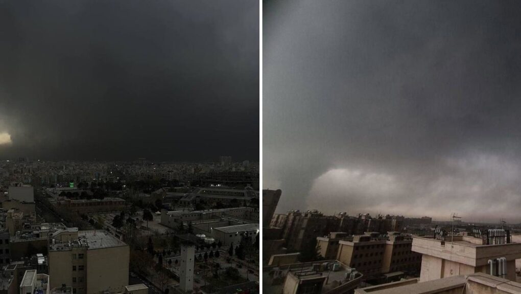 Nubes negras cubren Teherán tras ataques contra depósitos de petróleo; advierten riesgo de lluvia tóxica