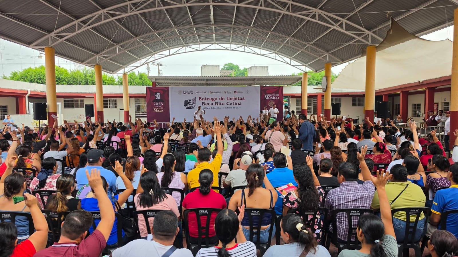 Jalapa vive momento histórico con la visita de Claudia Sheinbaum y el arranque de la Beca Rita Cetina