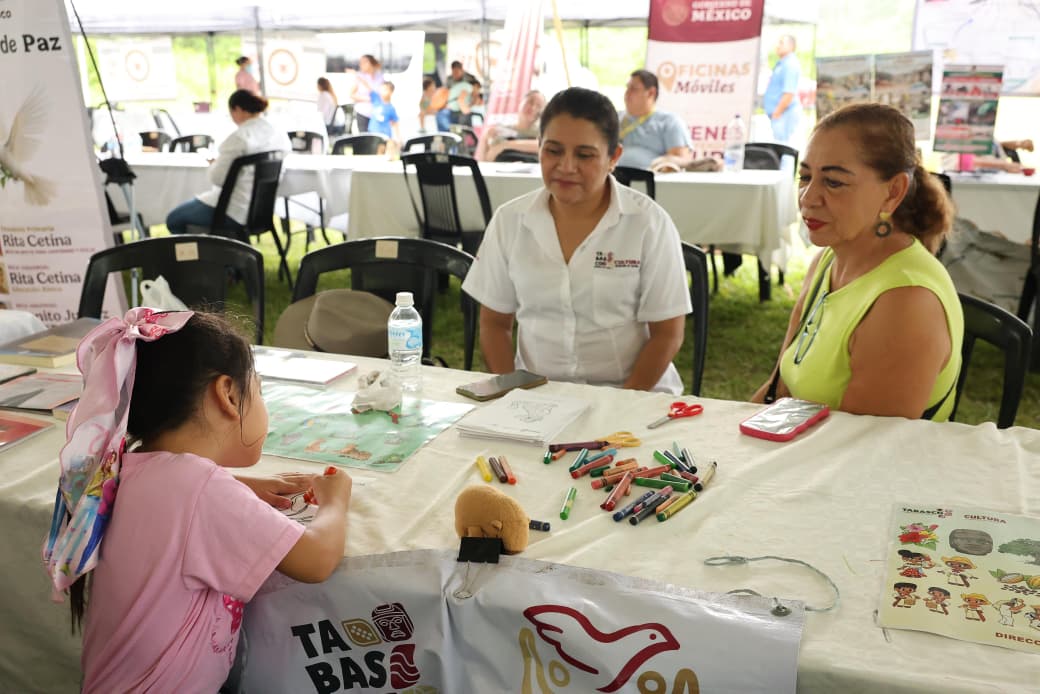 Jornadas de Paz benefician a familias de Anacleto Canabal con servicios gratuitos y apoyos sociales
