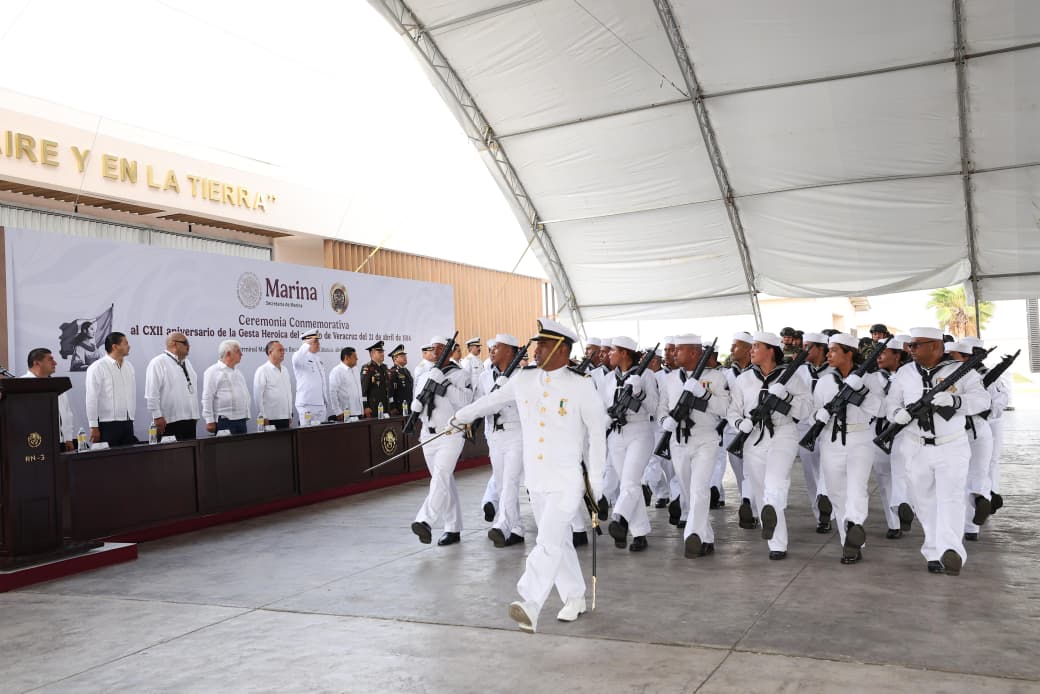 Conmemoran en Tabasco el 112 aniversario de la Gesta Heroica de Veracruz