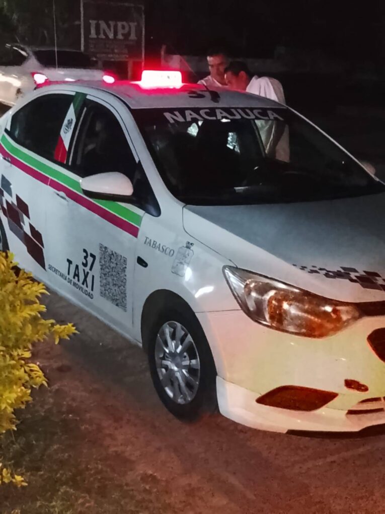 Ataque armado contra pasajero de taxi deja un fallecido en Nacajuca